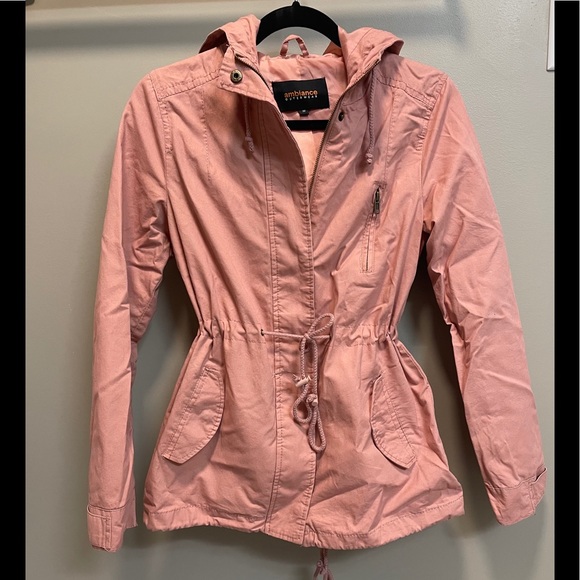 Ambiance Jackets & Blazers - S/M coral pink lined drawstring ambiance casual